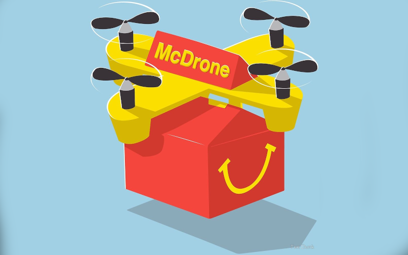 drone livraison nourriture
